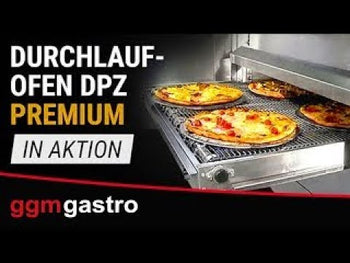 Elektryczny piec przelotowy do pizzy  - 1260x1750mm - cyfrowy - szerokość taśmy: 500mm - włącznie z ramą podstawy