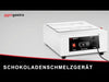 Urządzenie do topienia czekolady – 3x GN 1/3 – 1,5 kW – z 3 pokrywami i 3 pojemnikami GN 1/3