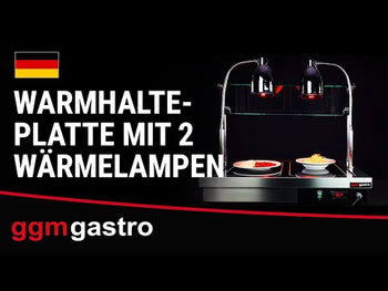 Płyta grzewcza - 1,3 kW - z 2 lampami grzewczymi - Prime Gastro
