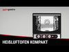 Electric Commercial Compact Convection Oven with Steam Injection - Manual Controls - 4x 450x340mm - incl. 4x Baking Trays