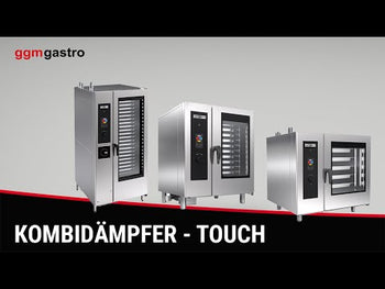 Piec konwekcyjno-parowy gazowy - Touch - 40x GN 1/1 - włącznie z bojlerem & stelażem wewnętrznym