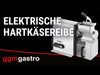 Tarka elektryczna do parmezanu i twardych serów - 750W - w zestawie: tarcza tnąca 8x8mm