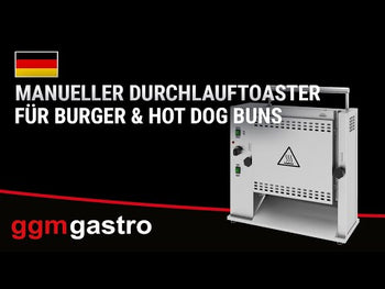 Toster pionowy - Manualny - dla bułek do hamburgerów & hot dogów - Prime Gastro