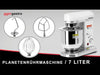 Mikser planetarny - 7L - 500W - z 3 końcówkami mieszającymi