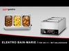 Bain-marie – electric – GN 1/1 – 1.2 kW – with drain tap – for containers with a max. depth of 200 mm