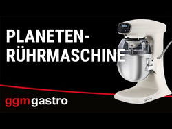 Mieszalnik planetarny – 20 litrów – 1,1 kW – z wyświetlaczem, oświetleniem i 3 końcówkami do mieszania – szary