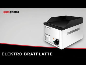 Elektryczna płyta grillowa – 2,2 kW – gładka - 410×305 mm
