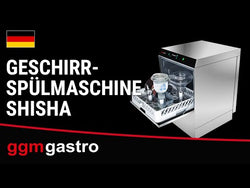 SHISHA double-walled dishwasher - digital - 4.9 kW - with descaling - incl. detergent, rinse aid &amp; drain pump
