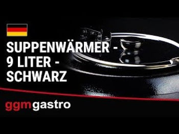 Podgrzewacz do zupy - 9 litrów - czerwony - Prime Gastro