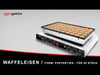 Waffle iron – single – shape: poffertjes – for 50 pcs – 1.7 kW – manual