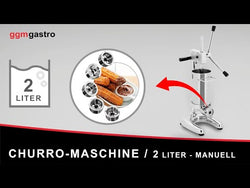 Wyciskarka do churros - 3l - Ręczna - w zestawie: 5 końcówek do churros