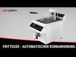 Induction fryer - 8 liters - 3.5 kW - drain tap