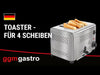 Toaster – for 4 slices – 1.8 kW