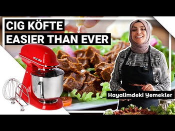 Mikser planetarny - 7 litrów - 350 W - włącznie z 3 nasadkami mieszającymi - kobaltowy niebieski - Prime Gastro