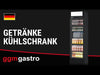 Chłodziarka do napojów – 347 L – z 1 drzwiami szklanymi i panelem reklamowym – czarna
