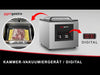 Chamber vacuum packing machine – 16 m³/h – 800 W – digital – with inert gas injection