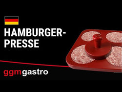 Forma do burgerów – z tworzywa sztucznego – duża – Ø 120 mm – 6 otworów – 175 g