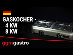 Kuchnia gazowa nastawna 1-palnikowa - 8kW - 2 palniki
