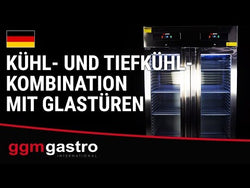 Chłodziarko-zamrażarka PREMIUM - GN 2/1 - 1400 litrów - z 2 szklanymi drzwiami - Prime Gastro