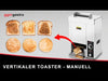 Commercial Vertical Contact Toaster - 2kW - for Burger Buns