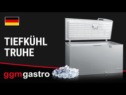 Chest freezer - 1500 mm - 466 litres - stainless steel lid - including partition wall