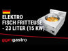 Frytkownica do ryb – elektryczna – 25 L – 15 kW
