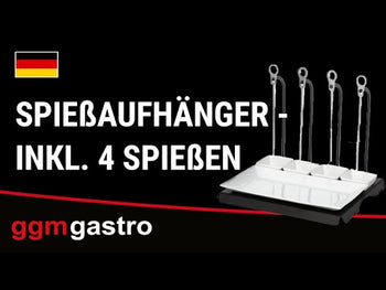 Wieszak na szpikulce - czarny - włącznie z 4 szpikulcami - Prime Gastro