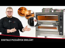 Elektryczny Piec do pizzy - 9 x Ø35cm (Szeroki) - Panel dotykowy