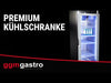 Refrigerated cabinet Premium PLUS – stainless steel – GN 2/1 – 560 L – with 1 glass door