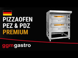 Elektryczny piec do pizzy - 6+6x 33cm - Manualny - włącznie z okapem & ramą podstawy - Prime Gastro