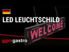 Programmable LED Scrolling Sign - WELCOME - customisable - 1000x55mm