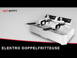 Frytownica elektryczna dwukomorowa nastolna - 5+5L - 7,5kW