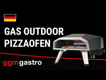 (2 sztuki) Piec do pizzy na gaz do użytku na zewnątrz – do pizzy o średnicy 30 cm – do 500°C – wraz z torbą transportową