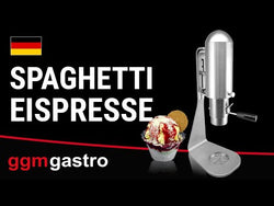 UNICA spaghetti ice cream press with spaghetti forming machine