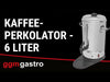 Commercial Coffee Percolator - Manual Fill - 6L - 1.15kW - approx 40 cups