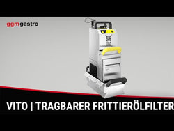 VITO | Przenośne urządzenie filtrujące oleju do smażenia - 60 litrów/minutę - do frytownic o pojemności maks. 20 litrów - Prime Gastro