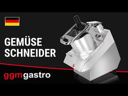 Electric vegetable slicer - 750 W - Ø 170 mm feed opening - including 5 cutting discs