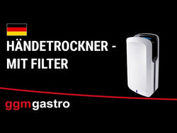 (2 szt.) Suszarka do rąk z filtrem - szara - Prime Gastro