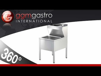 Zlew & umywalka - stal nierdzewna - z kranem i dozownikiem mydła