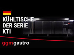 PREMIUM PLUS refrigerated table - 1468x700 mm - with 2 doors &amp; rear panel