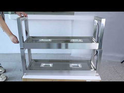 Mostek grzewczy na podczerwień – 1200 x 300 mm – z 2 podgrzewanymi poziomami