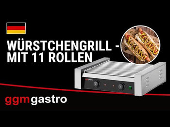 Grill do kiełbasek / hot dogów – z 5 rolkami i 1 strefą grzewczą