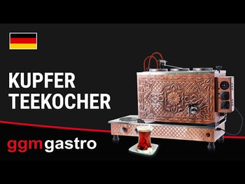 Elektryczny miedziany czajnik do herbaty - 940 mm - 33 litry - Prime Gastro