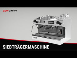 Coffee machine with portafilter - 2 groups - including pre-infusion system