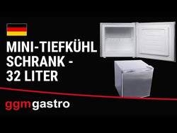 ECO Mini Freezer - 32 Liters - 1 Door - Black - Stainless Steel Door