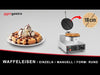 Gofrownica – pojedyncza – okrągła – Ø 180 mm – 1,3 kW – manualna