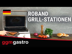ROBAND | contact grill | hamburger grill - 2.2 kW - smooth top and bottom - grilling surface: 375x275mm