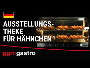 Witryna grzewcza do kurczaków – z wysuwaną deską do krojenia