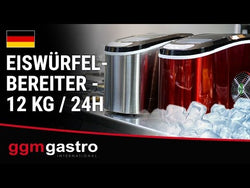 Ice Maker - Hollow Cylinder - 12 kg/24 hrs - Red