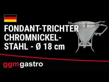 Lejek do masy lukrowej - ze stali chromowo-niklowej - Ø 18 cm - Prime Gastro